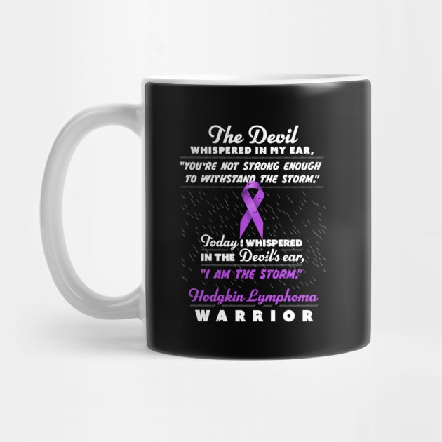 The Devil whispered Lymphoma Warrior ribbon awareness by holger.brandt